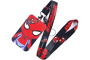 Superhero Spider ID Badge Holder with Lanyard for Roblox