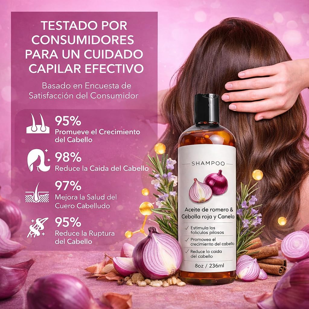 Excalvo Champu De Cebolla,2026 Nuevo Champu Cebolla,Champu Excalvo,Limpieza Diaria Para Un Cabello Más Denso En Apariencia,Para Hombres Y Mujeres,236ml (1) — view 6