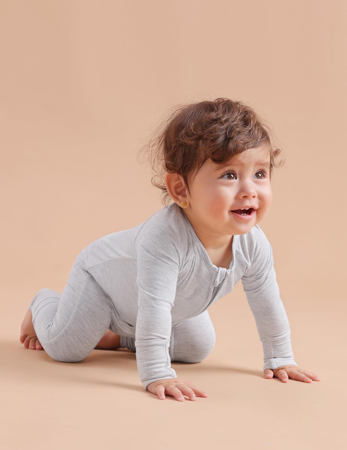 Bamboo Viscose Baby Footies with Mitten, Footed/Footless Romper Jumpsuit, Toddler Soft Color One-Piece Outfits