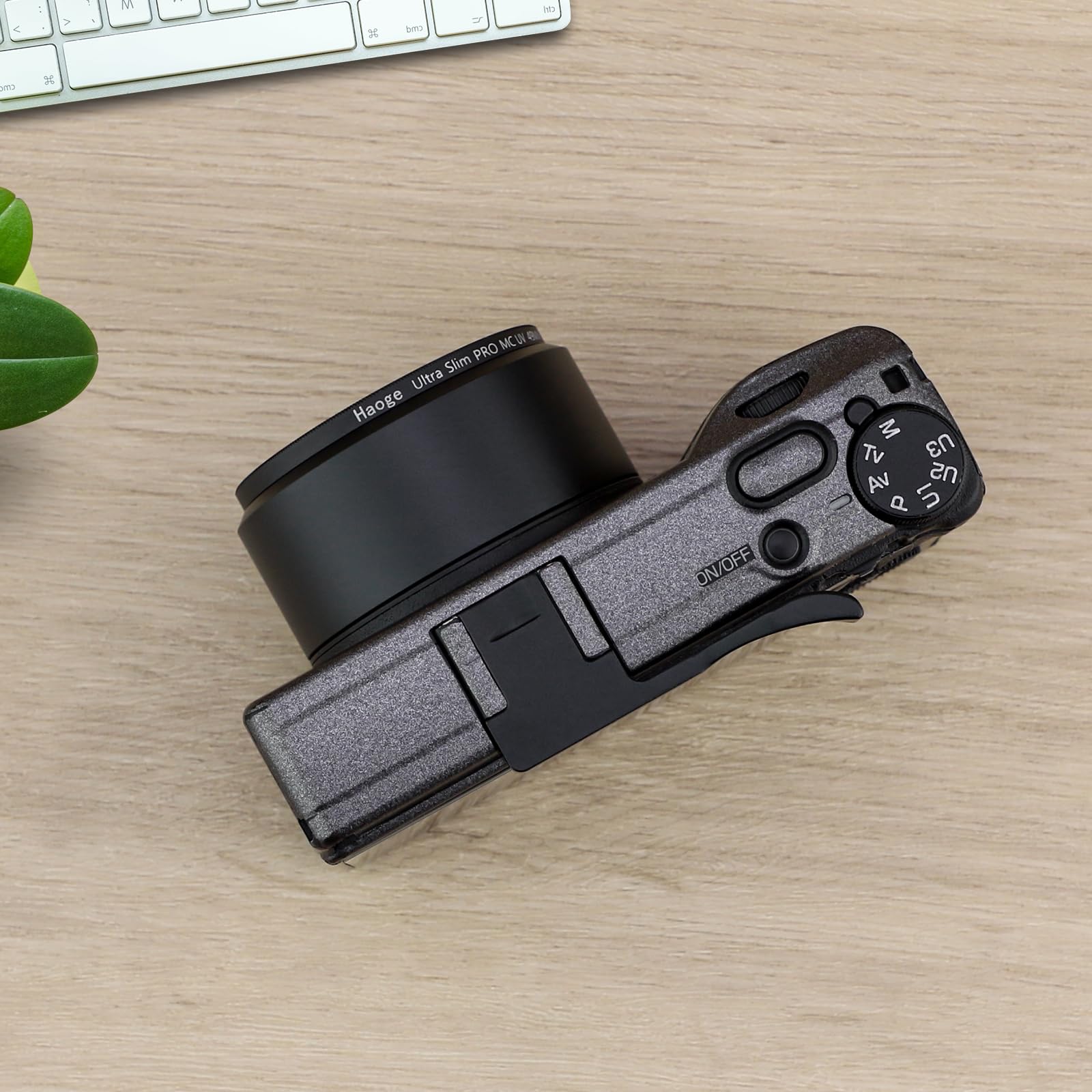 Haoge LAR-GR - Anello adattatore per filtro obiettivo per fotocamera RICOH GR III GRIII GR3, colore: Nero