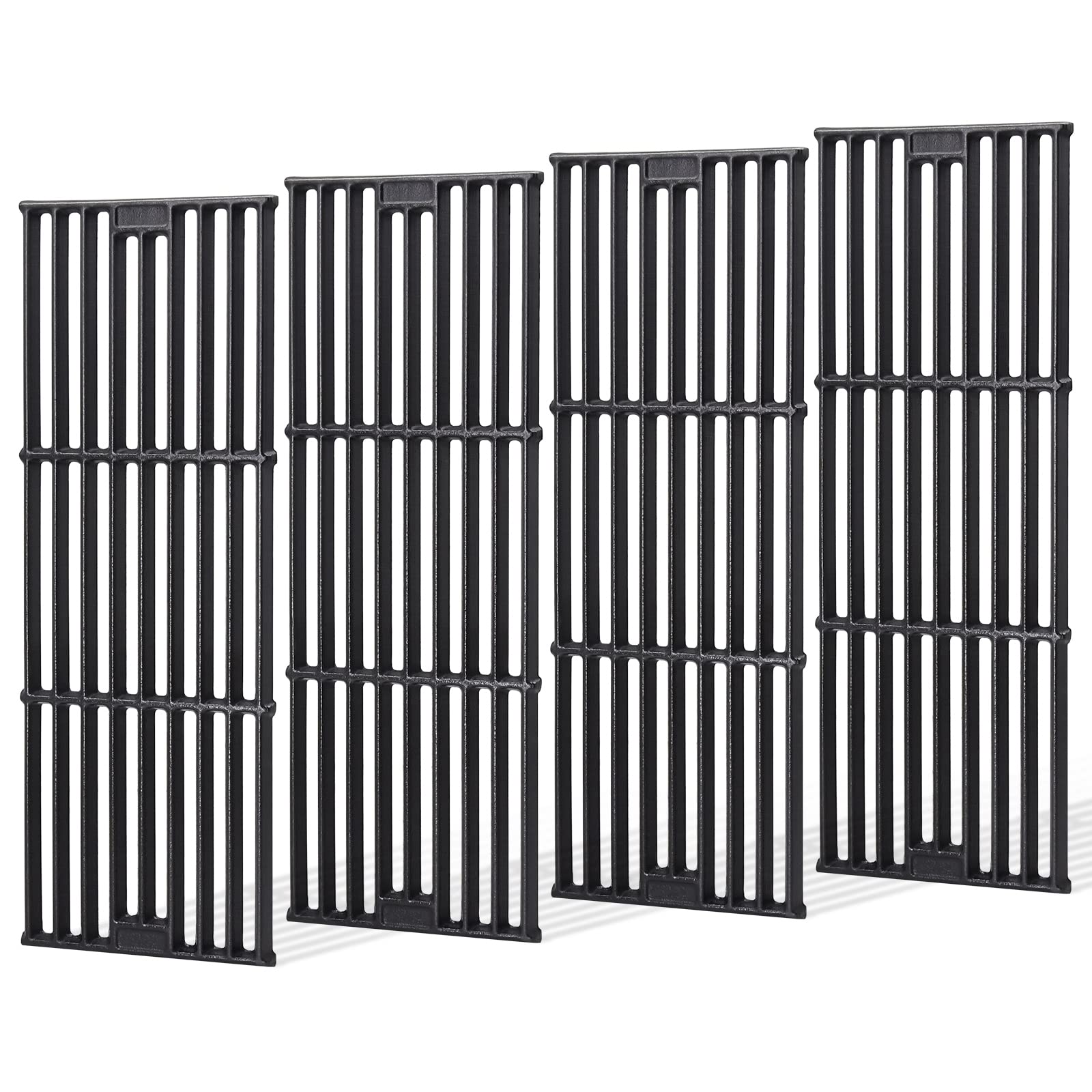 CriditpidGrill Grates for Char Griller 5050, 3001, 2121, 5650, 5072, 2123, 2828, 3072, 3030, 3008, 4000, 19 3/4" Cast Iron Cooking Grate Replacement Parts for Chargriller 5050, King Griller, 4-Pack