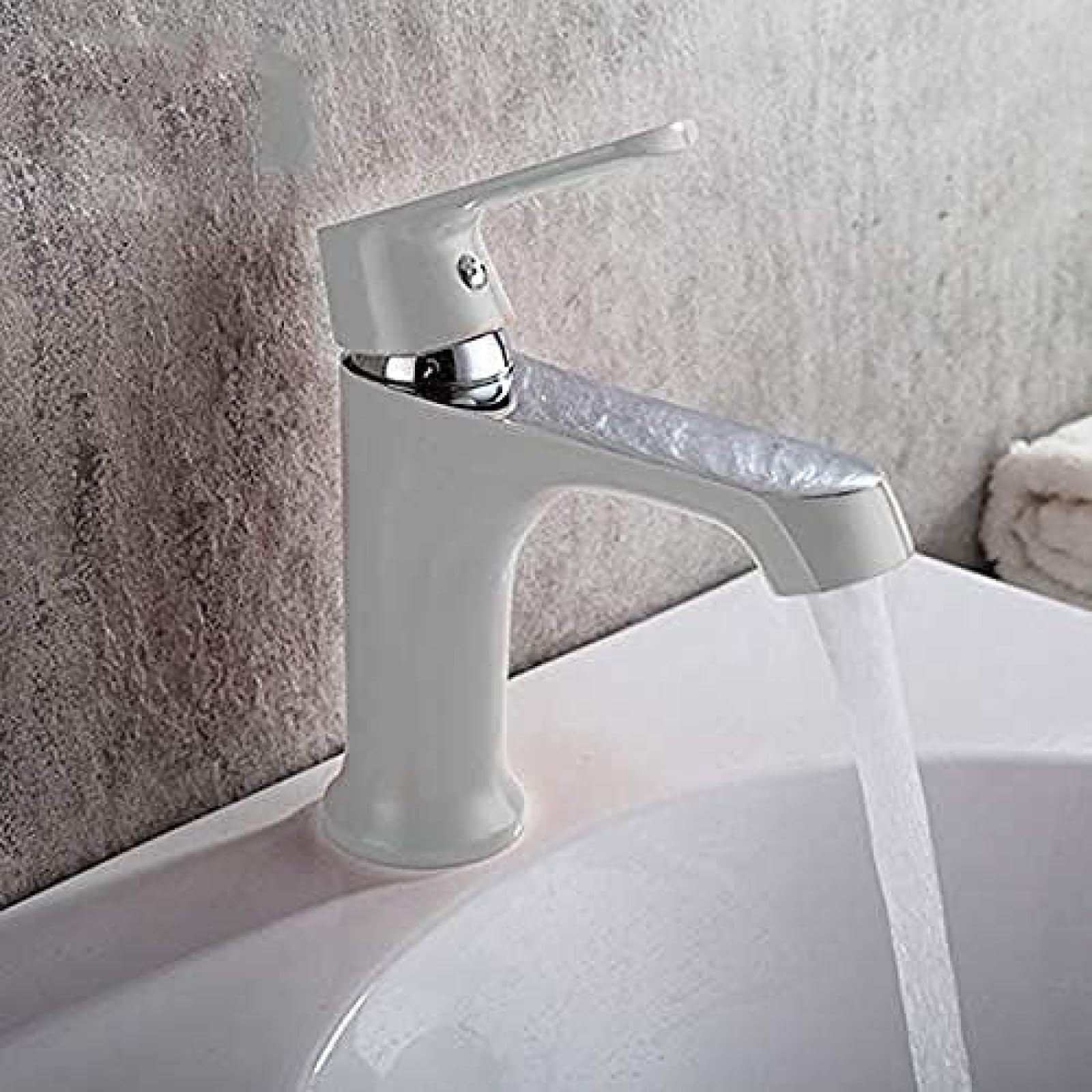 Robinet de cuisine blanc pour évier et décoration intérieure