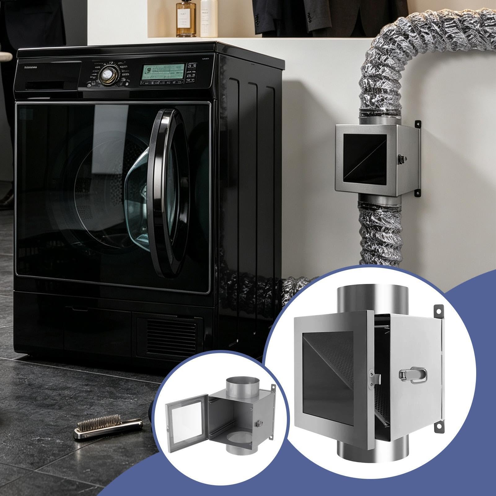 Raccoglitore di Pelucchi per Sfiato Asciugatrice Filtro Pulitore Cattura