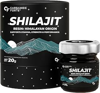 Carbamide Forte Shilajit/Shilajeet Plain Resin for Men | Shilajit for Men with Saffron, Swarna Bhasma | Ayurvedic Shilajee...