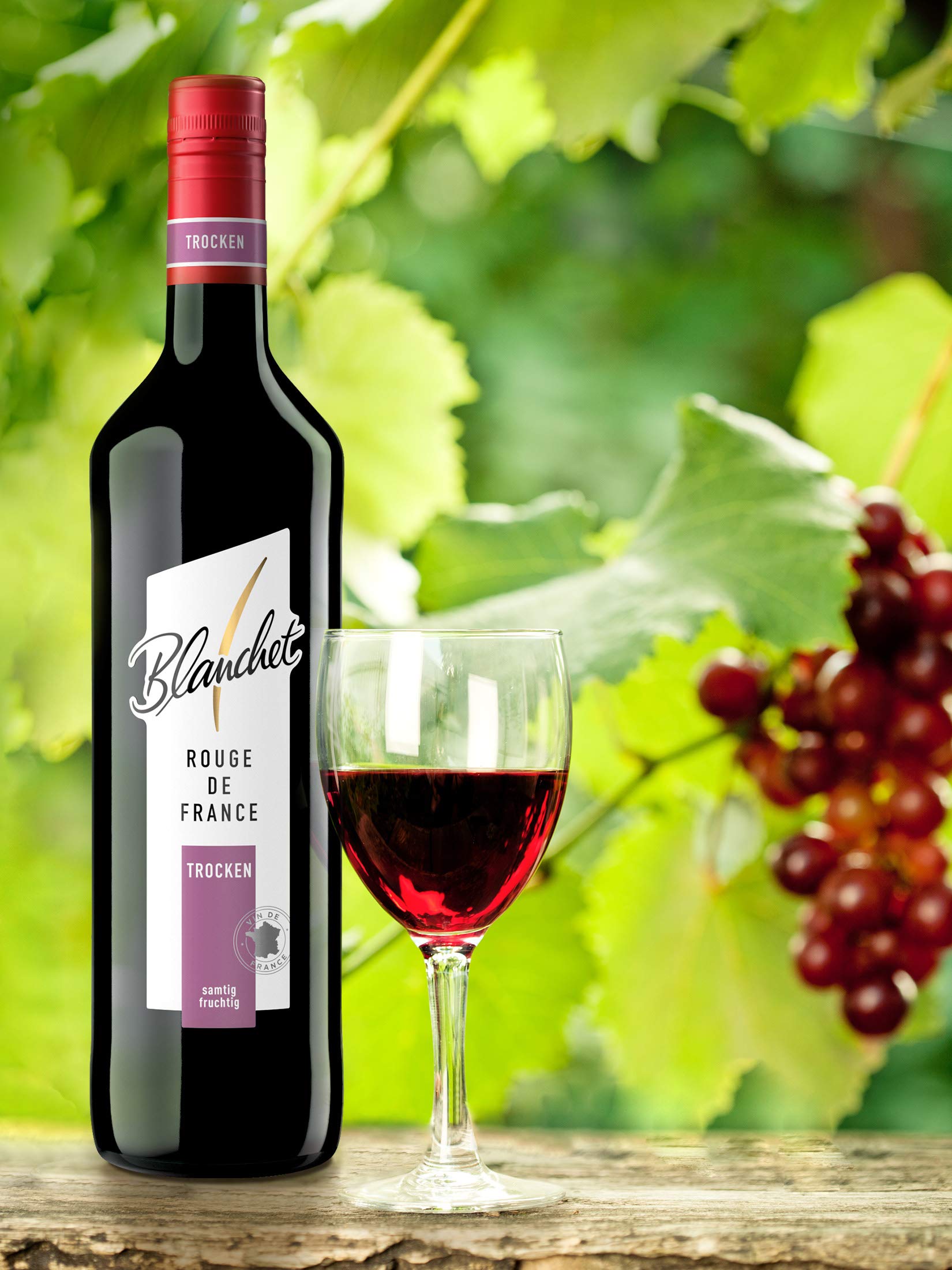 Blanchet Rouge de France Rotwein Trocken (6 x 0,75l)
