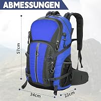 OUUTMEE 30-40L Vízálló Túrahátizsák Derékövvel Férfiaknak és Nőknek 2