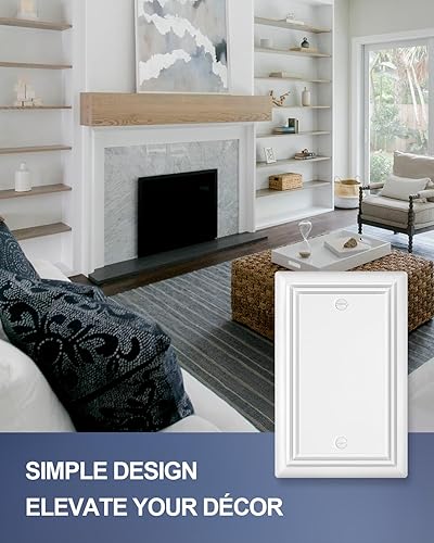 Miniatura 9 de ZILLSEA Placas de pared de doble decoración, placas de pared de bronce envejecido para interruptor de atenuación, salida GFCI y receptáculo,