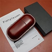 Vista 5 de Funda de cuero para gafas de sol vintage para hombres y mujeres miope, gafas de sol, viaje, caja de almacenamiento antiaplastamiento