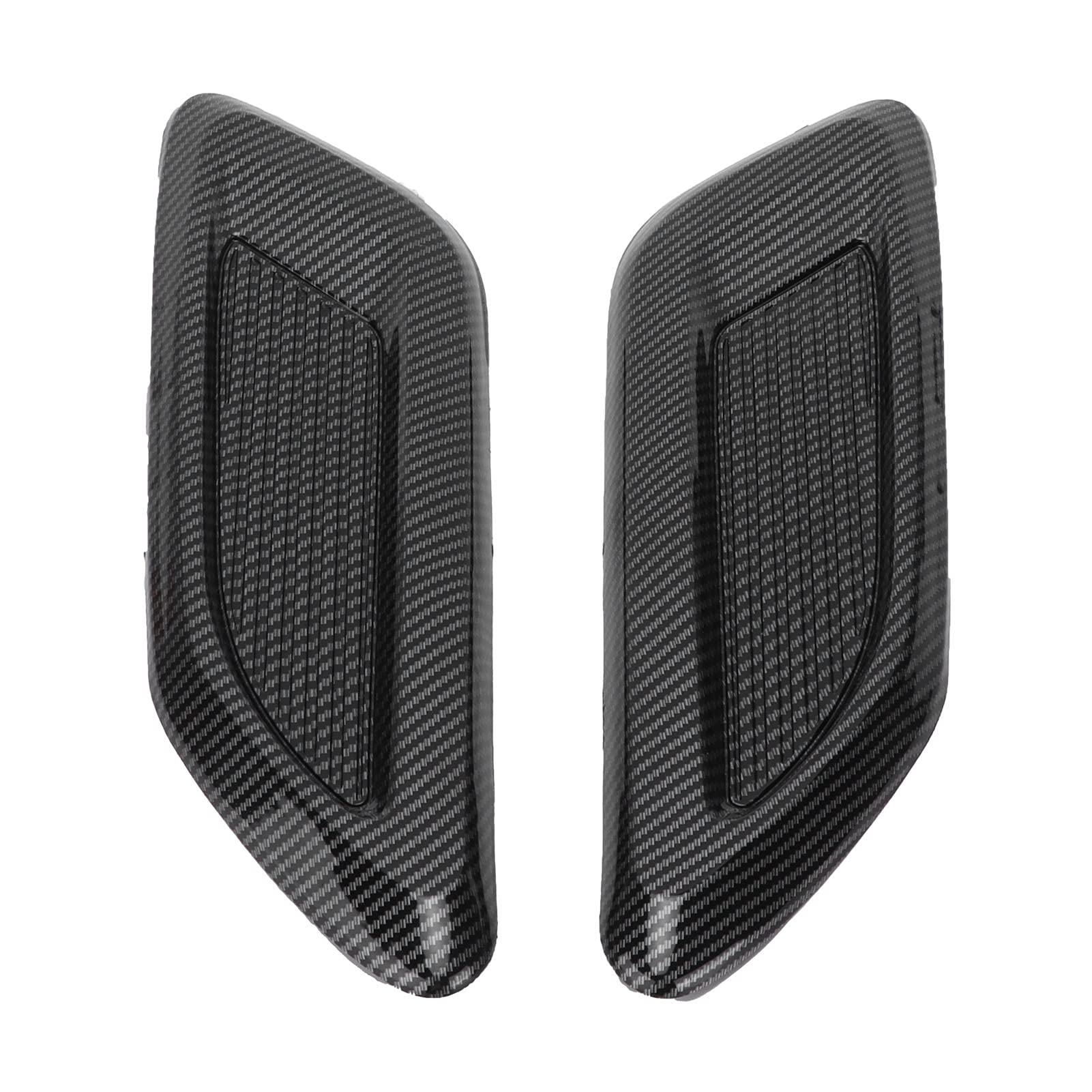 ZJchao Hood Air Outlet Cover, Hood Vent Trim Exterior Decoration for Car(Carbon fiber)