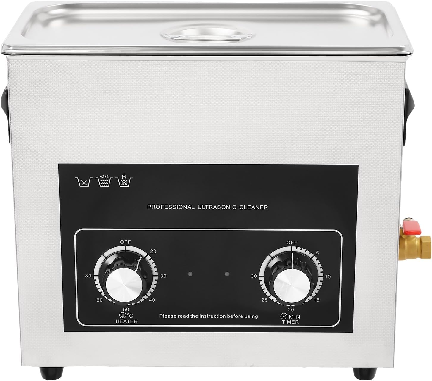 Pulitore A Ultrasuoni 42 Khz, da 2 A 30 Litri, in Acciaio Inox, con Cestello Rimovibile, Ideale per La Pulizia di Gioielli, Occhiali, Orologi, Protesi Dentarie E Parti Metalliche. 6.5L