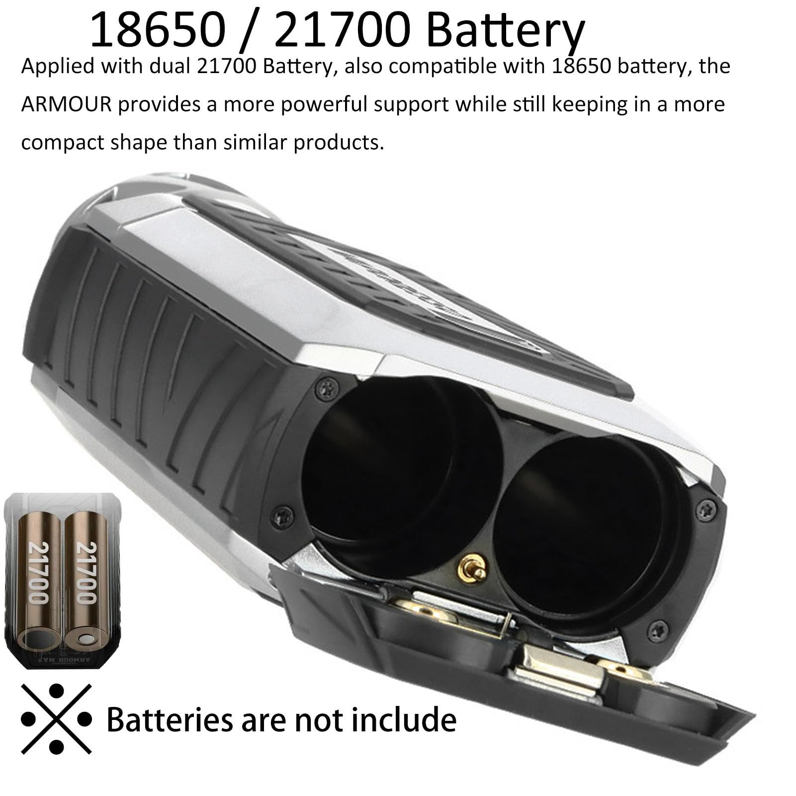 Vaporesso ARMOUR MAX Kit[ iTank T Edition ] 220W Armour Max Mod with 6 ml Top Tilling itank T Atomizer, Support GTI Coil (0.2Ω/0.4Ω), No Battery, no nicotine (ARMOUR MAX Kit（itank T) Camo Brown)