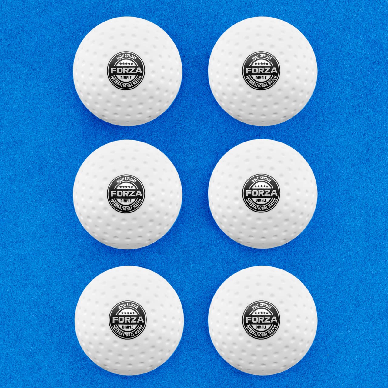 FORZA Match & Training Hockey Balls - Dimpled & Smooth | Complete Range - Tried & Tested By Hockey Wales (Pack of 6, Int. Match Ball | White) โ image 1
