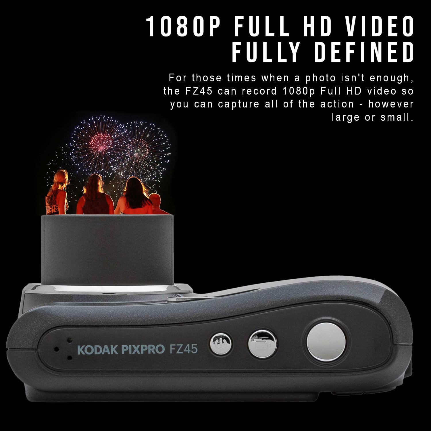 【32GBメモリカード付き】KODAK PIXPRO ブラック FZ45BK Amazon.com : Kodak PIXPRO FZ45 Digital Camera (Black) Bundle with
