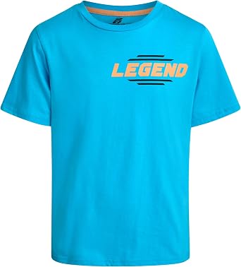 Pro Athlete Boys Athletic Shirts - Soft Cotton Blend Active Performance Short Sleeve Graphic Tees - Size Up for Better Fit