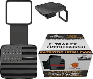 PBR Products 2-Inch Black Hitch Receiver Plug Cover – Car Wash Proof