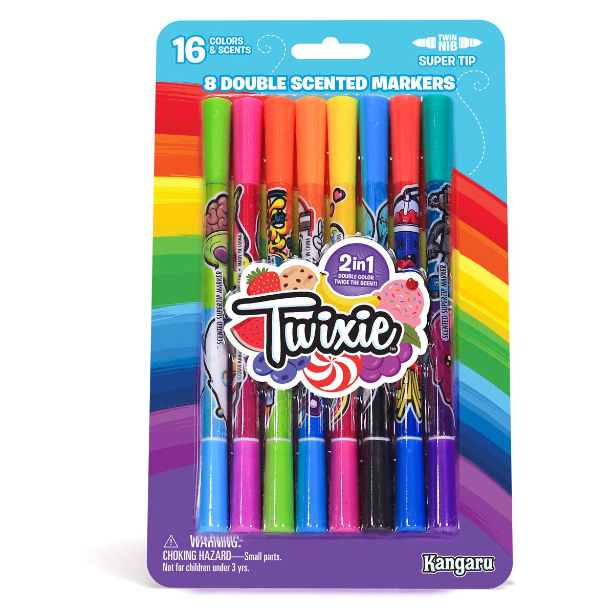 Buy TWIXIE Scented Markers for Kids (8 Count Pack Double End Skinny