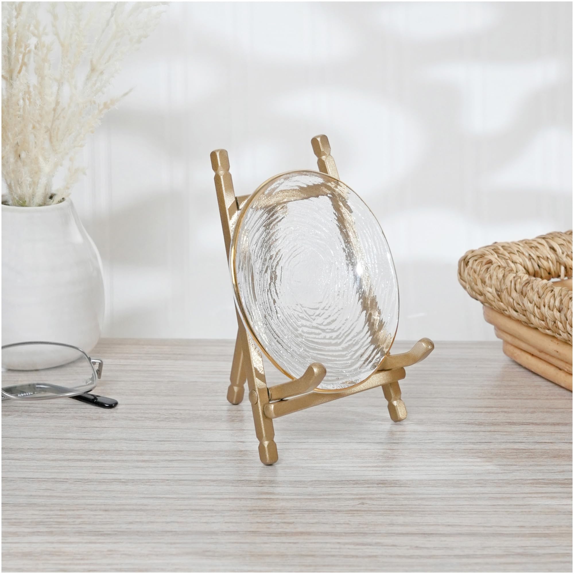 Bard's Satin Gold-Toned Metal Easel, 5