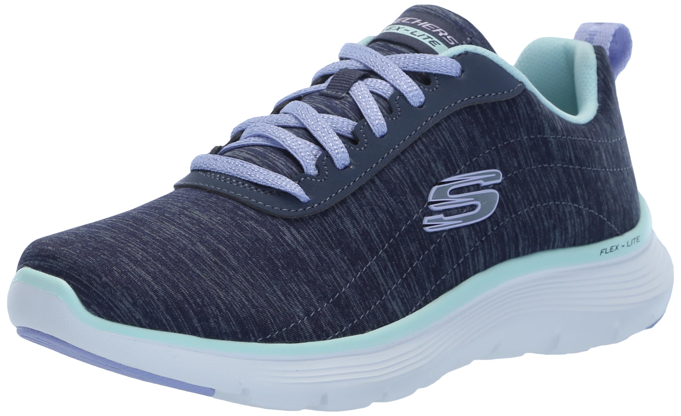 Skechers Women's Flex Appeal 5.0 Sneaker, Nvmt= Navy Multi, 5.5 UK Wide