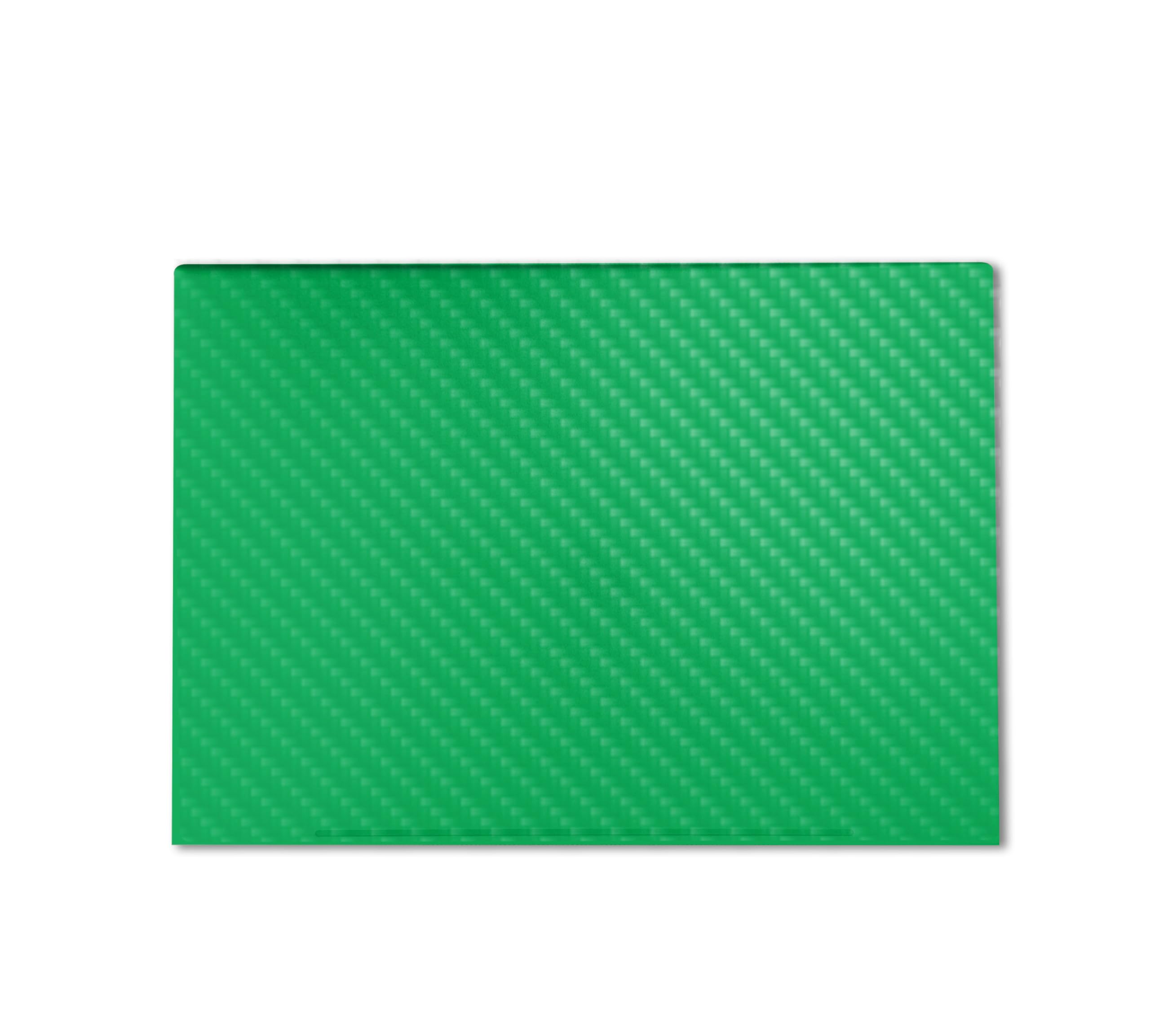 Carbon Fiber Gaming Skin Compatible with HP Envy x360 16” (2023) - Solid Green - Premium 3M Vinyl Protective Wrap Decal Cover - Easy to Apply | Crafted in The USA by MightySkins