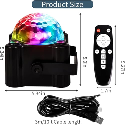 Miniatura 10 de RAHAN Aretes LED de bola de discoteca de 16 colores de luz, luz recargable, aretes iluminados para mujer, fiesta de baile, accesorios de disfraces