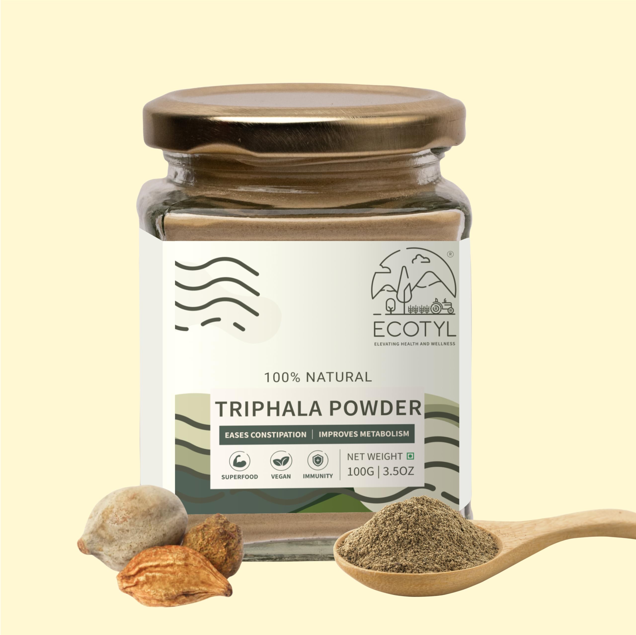 Ecotyl Triphala Powder for Digestive Health & Immune System - 100g (B0BNY2P449) Amazon Price History, Amazon Price Tracker