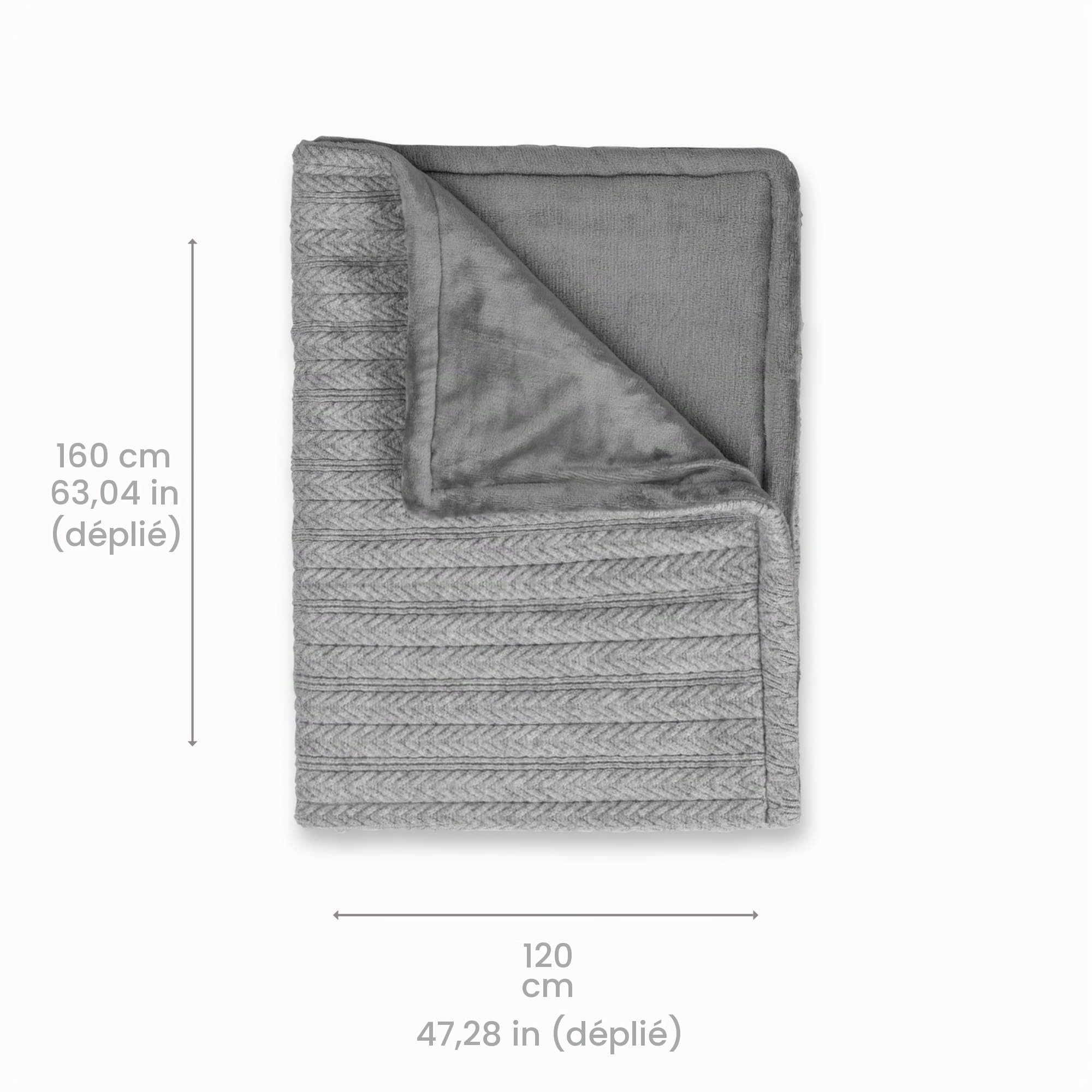 medisana HB 680 couverture chauffante électrique, plaid chauffant | tapis chauffant en tricot, arrêt automatique, lavable, 3 réglages de température, 160 x 120 cm, protection anti-surchauffe