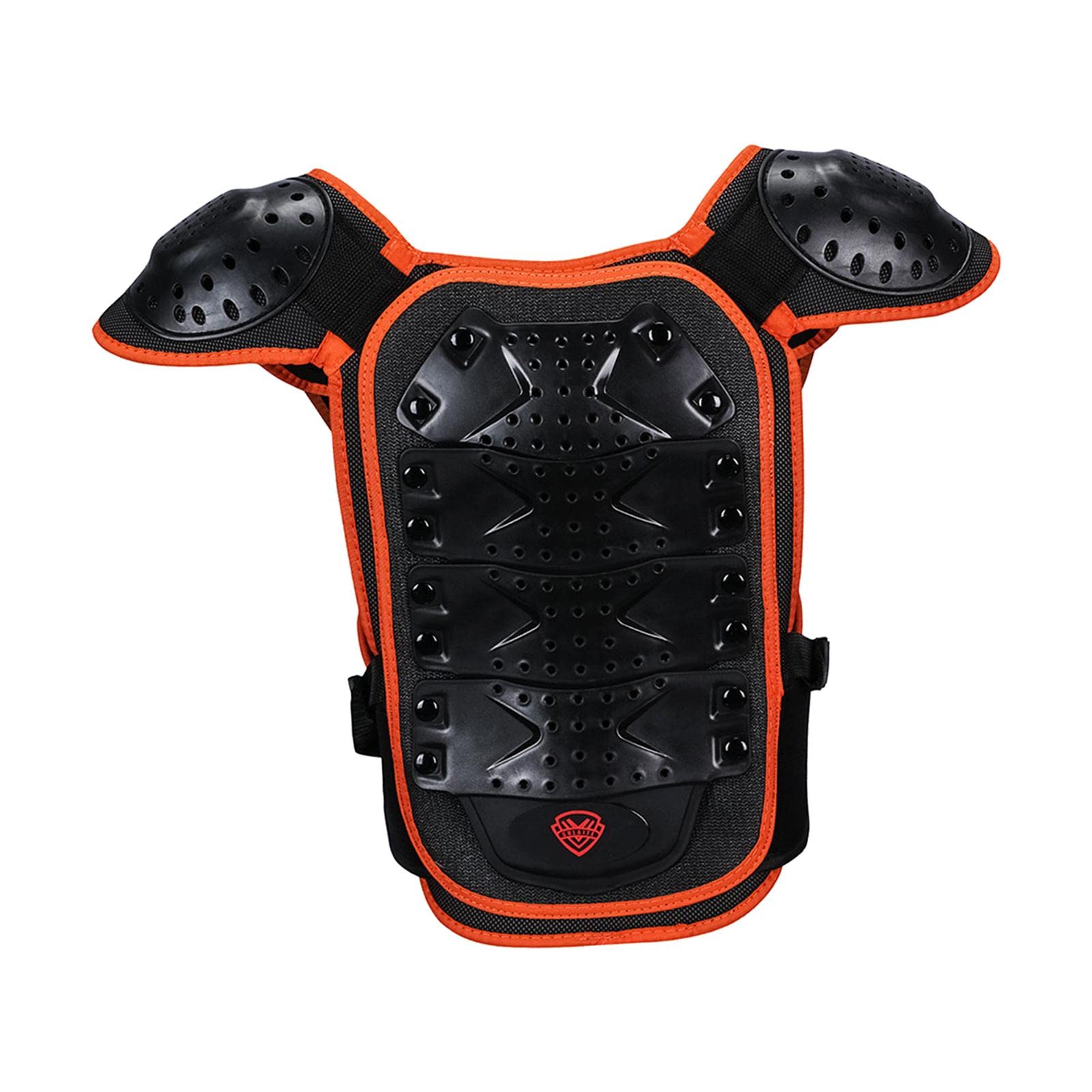 NIVAA Kids Body Armored Vest Chest Spine Protect Bike Sports Protective Gear Kids Orange S-image-43