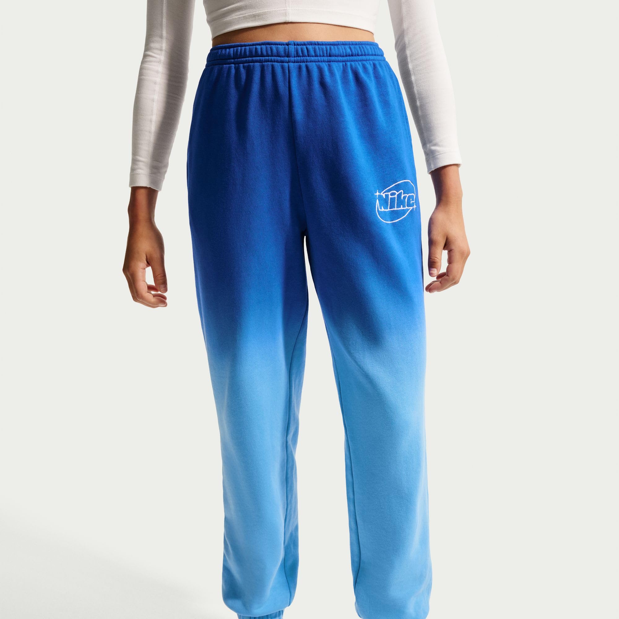 NIKE Nike Sportswear Studio Fleece Lockere Hose Für Ältere Mädchen - Spodnie Dziewczynki