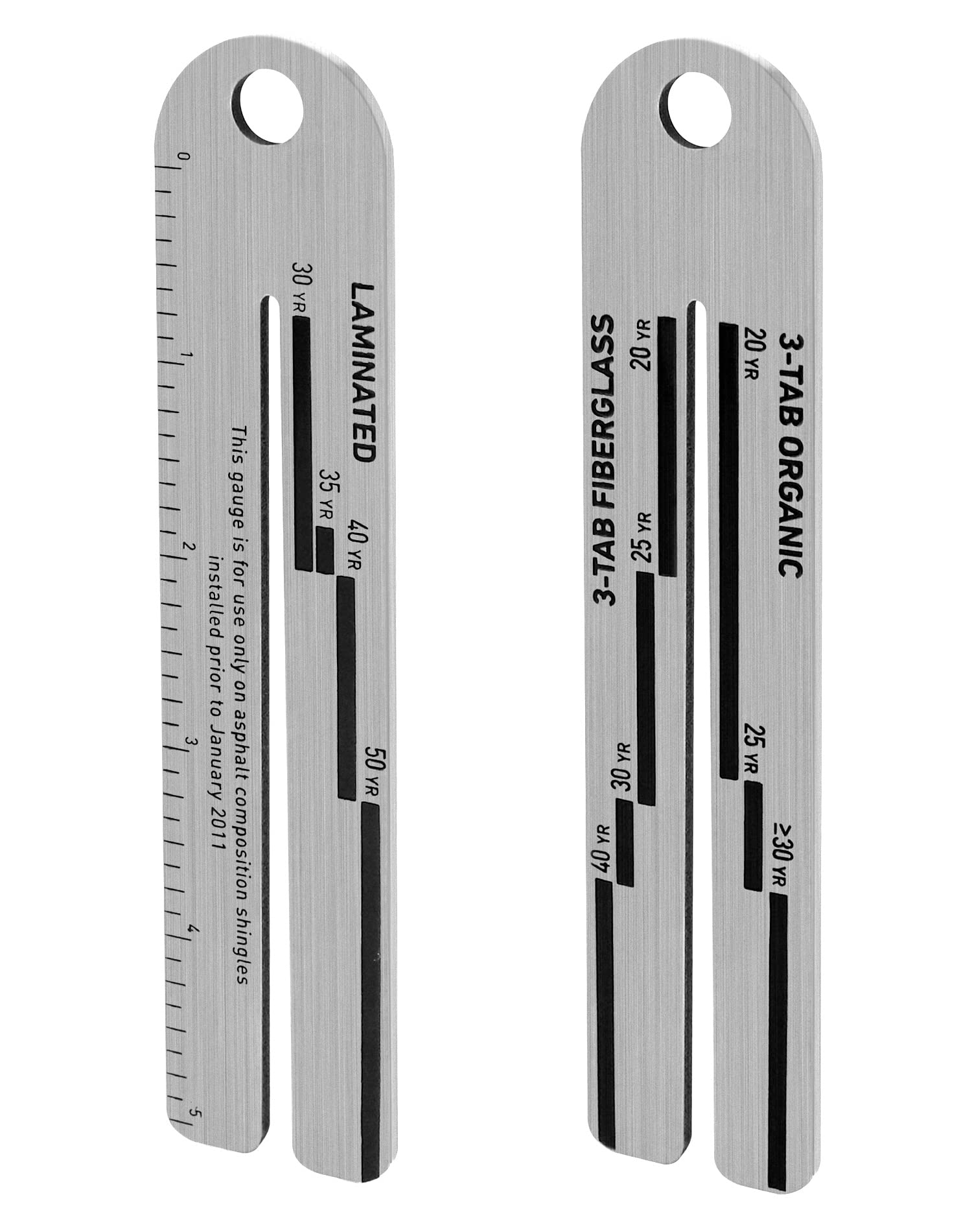 Buy QWORK 4/09 Shingle Gauge, 2 Pack Roof Tile Measurement Tools