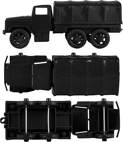 Miniatura 3 de TimMee - Camiones de plástico para hombre, color negro, M34 Deuce y media carga, fabricados en EE. UU