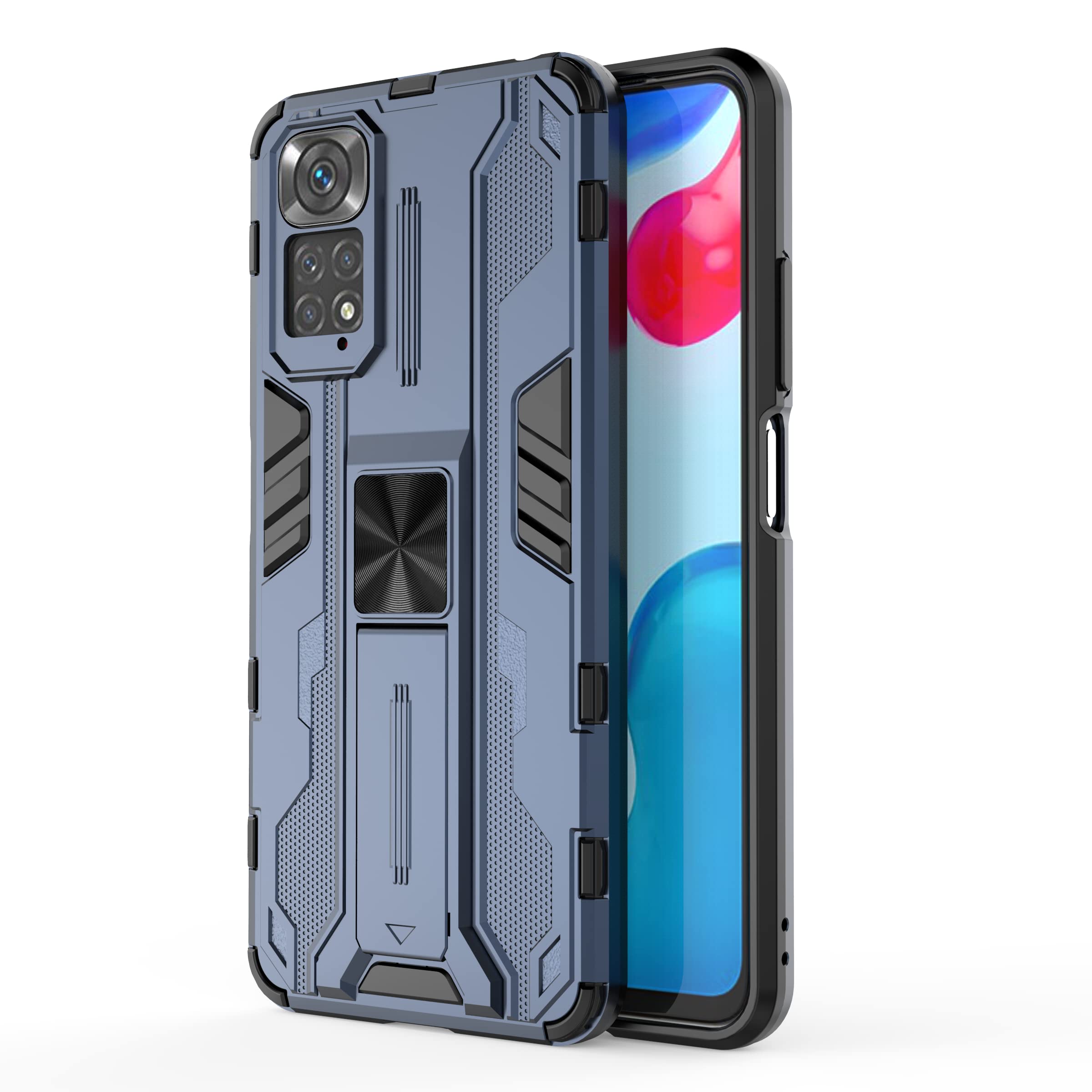 YukeTop Cover for Xiaomi Redmi Note 11 Case, Hard PC + Soft TPU