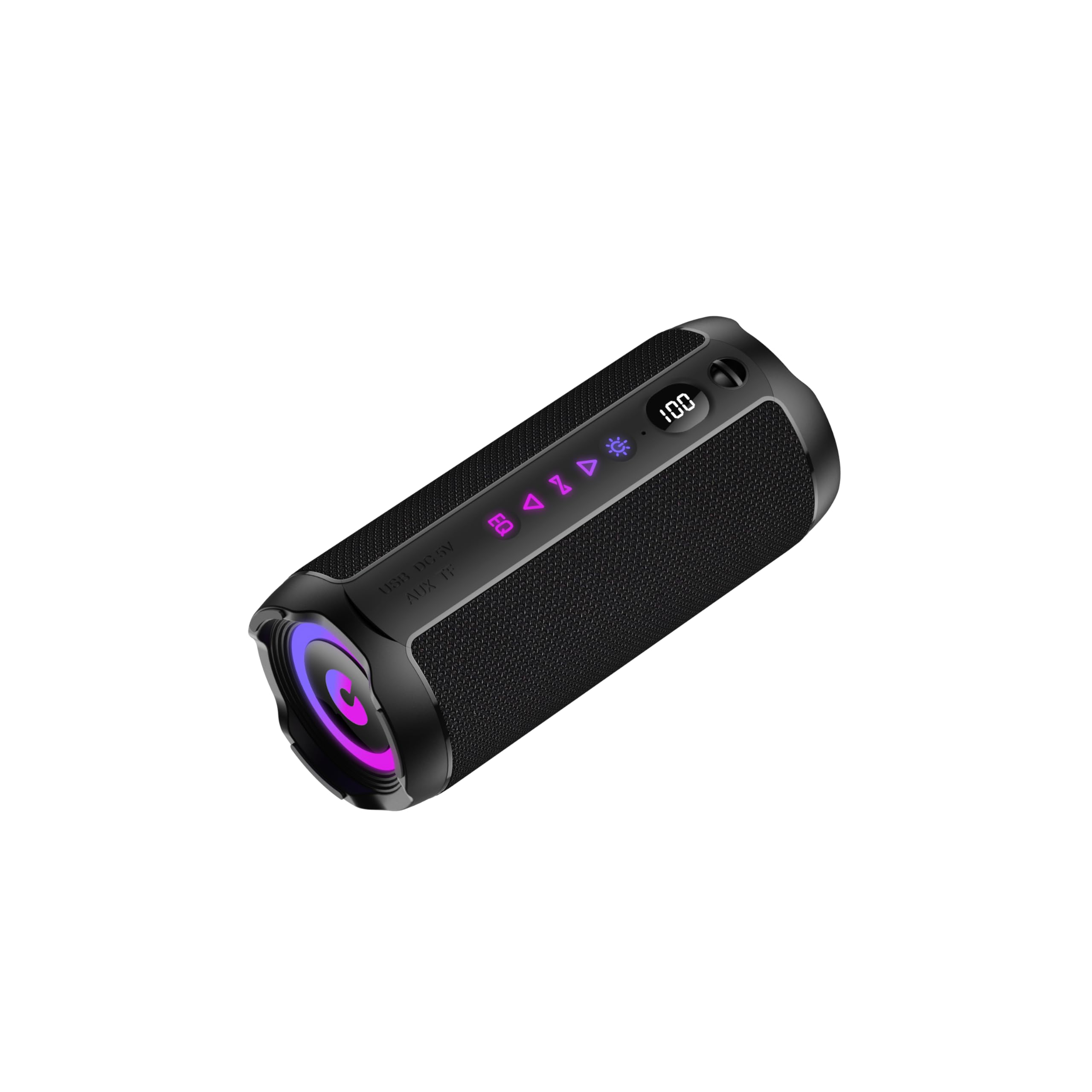 Altavoz Bluetooth Portátil 25W, Potente Altavoz Bluetooth, Altavoces Graves Duales, 25H Reproducción, IPX7, RGB, Emparejamiento TWS, AUX, TF, USB, Ideal Para Actividades Aire Libre, Fiestas,Viajes.