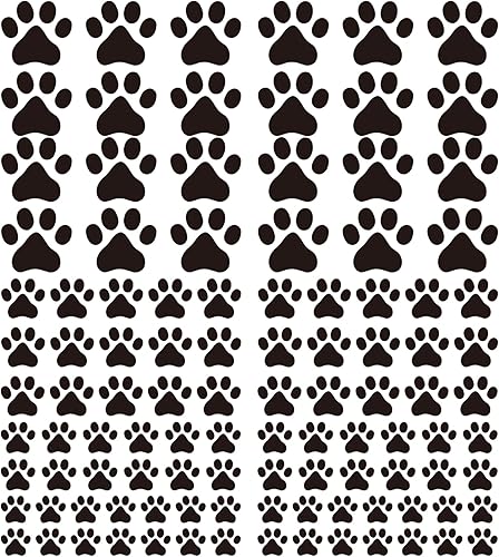 Miniatura 23 de Calcomanías de pared para decoración de perros, impresiones de patas, calcomanías de decoración de pared de perro, vinilo extraíble para mascotas