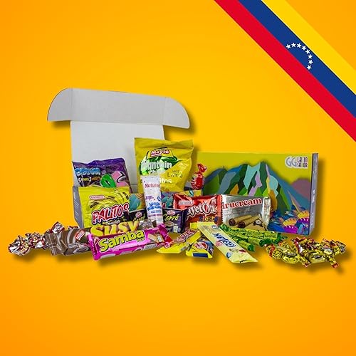 Miniatura 15 de Caja de dulces de Venezuela Pirucream Cocosette Susy Venezolano Chucherias Venezolanas Dulce Snack Caja de Regalo Caja Surtido de Galletas, Papas