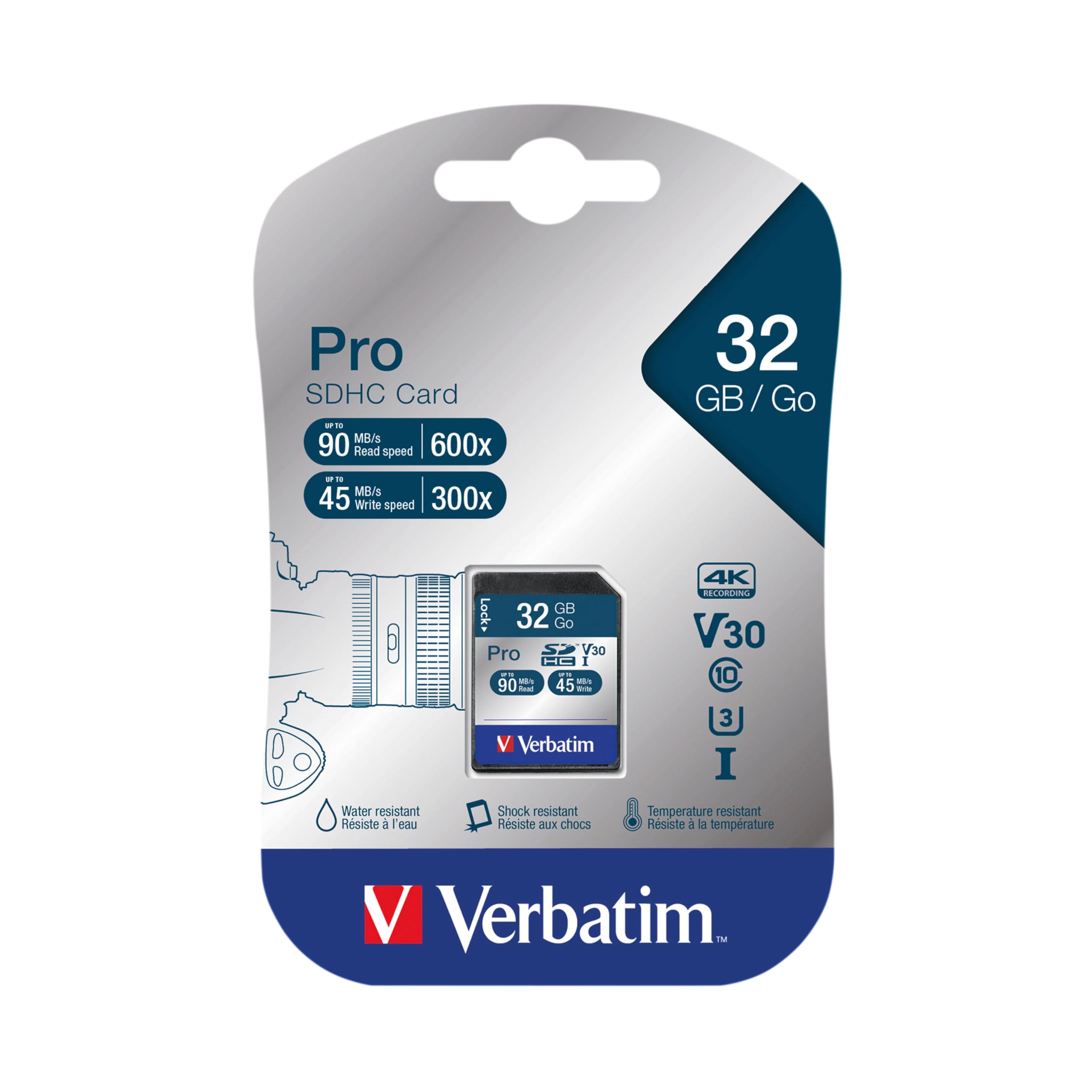 Verbatim Scheda Micro SDHC 32GB + Lettore USB Integrato - Classe 10, UHS-I, 45 MB/s In Lettura - 2