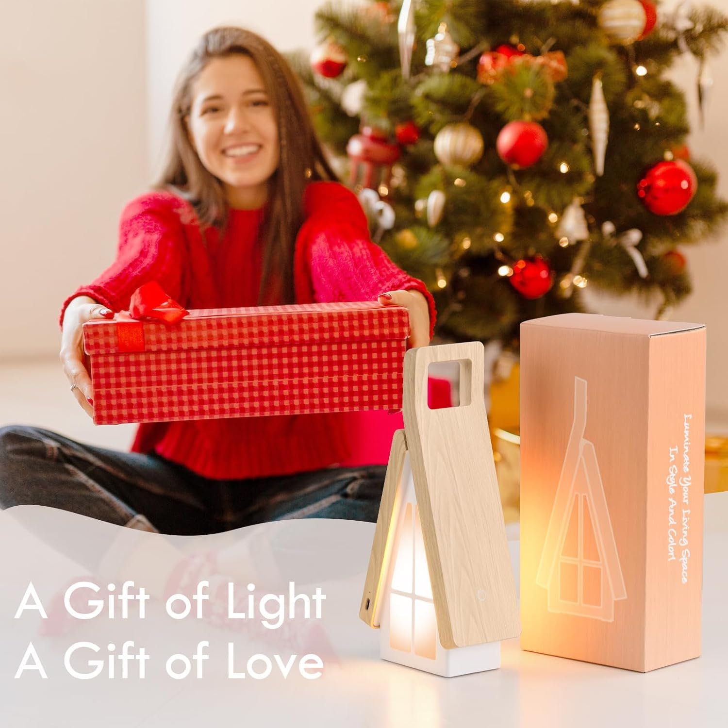 OOWOKS Lampada da tavolo a LED senza fili con braccio pieghevole e comando touch, ricaricabile lampada da comodino a LED con batteria da 2200 mAh, luce da lettura e luce notturna 2 in 1