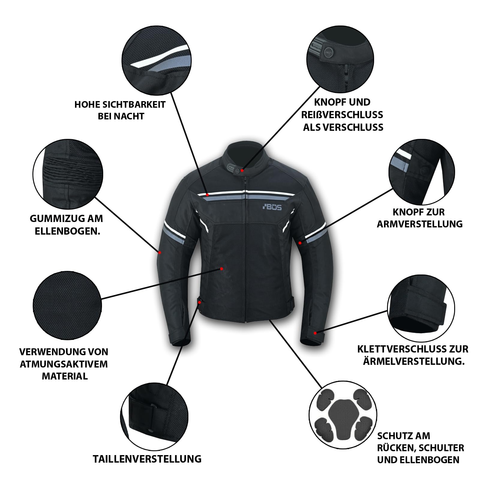 Motorrad Textil Kombi,Wasserdichte Jacke und Hose Biker Motorrad Touring Textil Kombi,Herren Motorrad Jacke und Hose,Biker Motorrad Textil Kombi