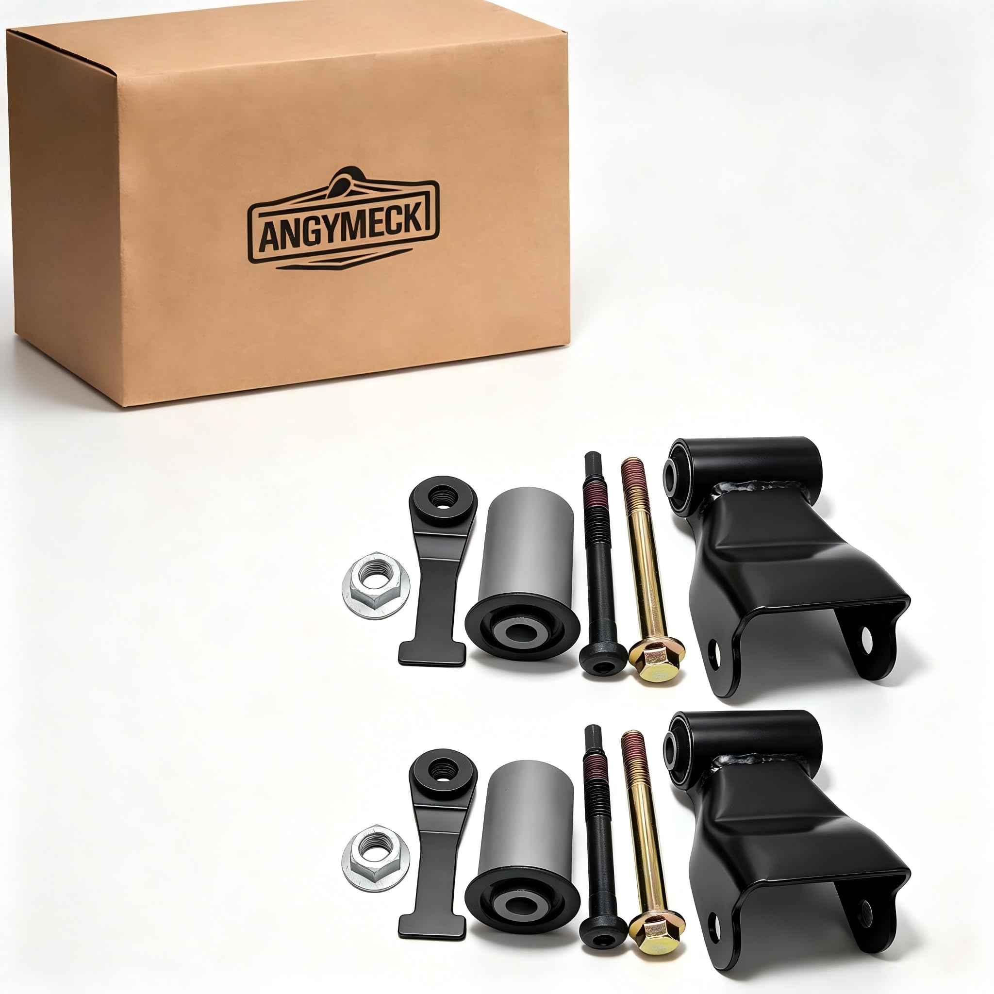 Amazon.com: 2PCS Rear Leaf Spring Shackle Bracket Kit Compatible
