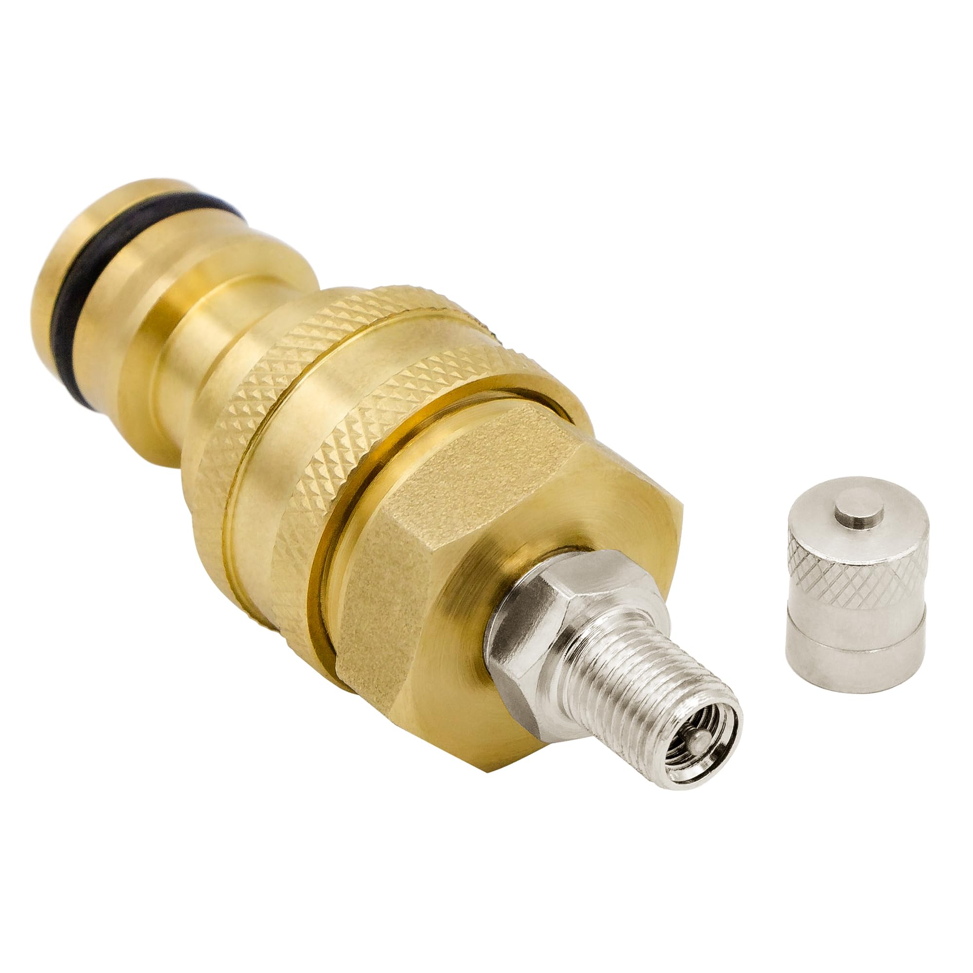 VARIOSAN Brass Drainage Valve - Gardena System Compatible - Gold - 12mm - 1 Pack, 12 millimeters