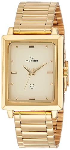 Analog Champagne Dial Mens Watch - 40052CMGY