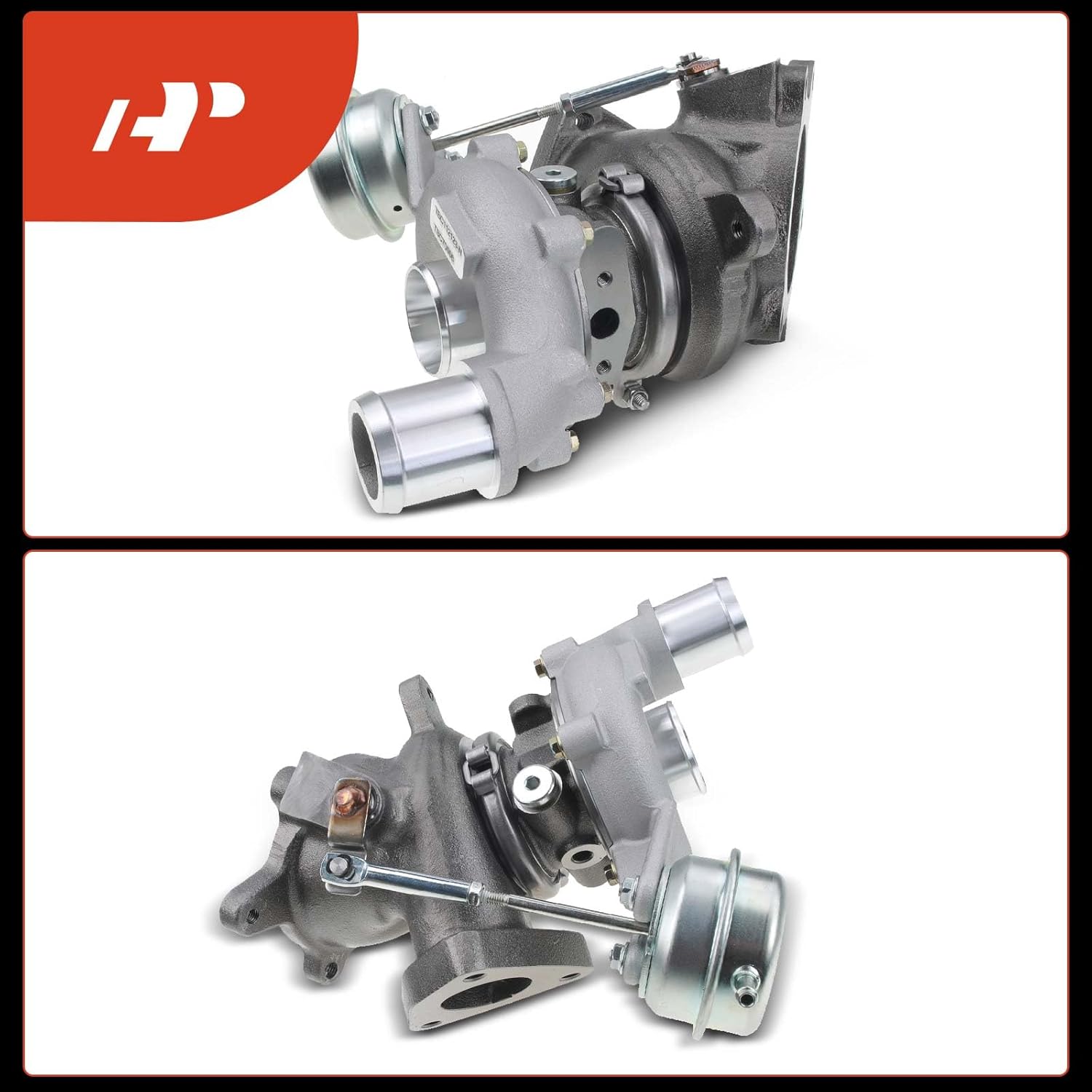 A-Premium 2Pcs Left and Right Complete Turbo Turbocharger Kit, with Wastegate Actuator & Gasket, Compatible with Ford Explorer, Flex, Police Interceptor, Taurus, MKS, MKT, 3.5L, Replace# AA5E-9G438-GD