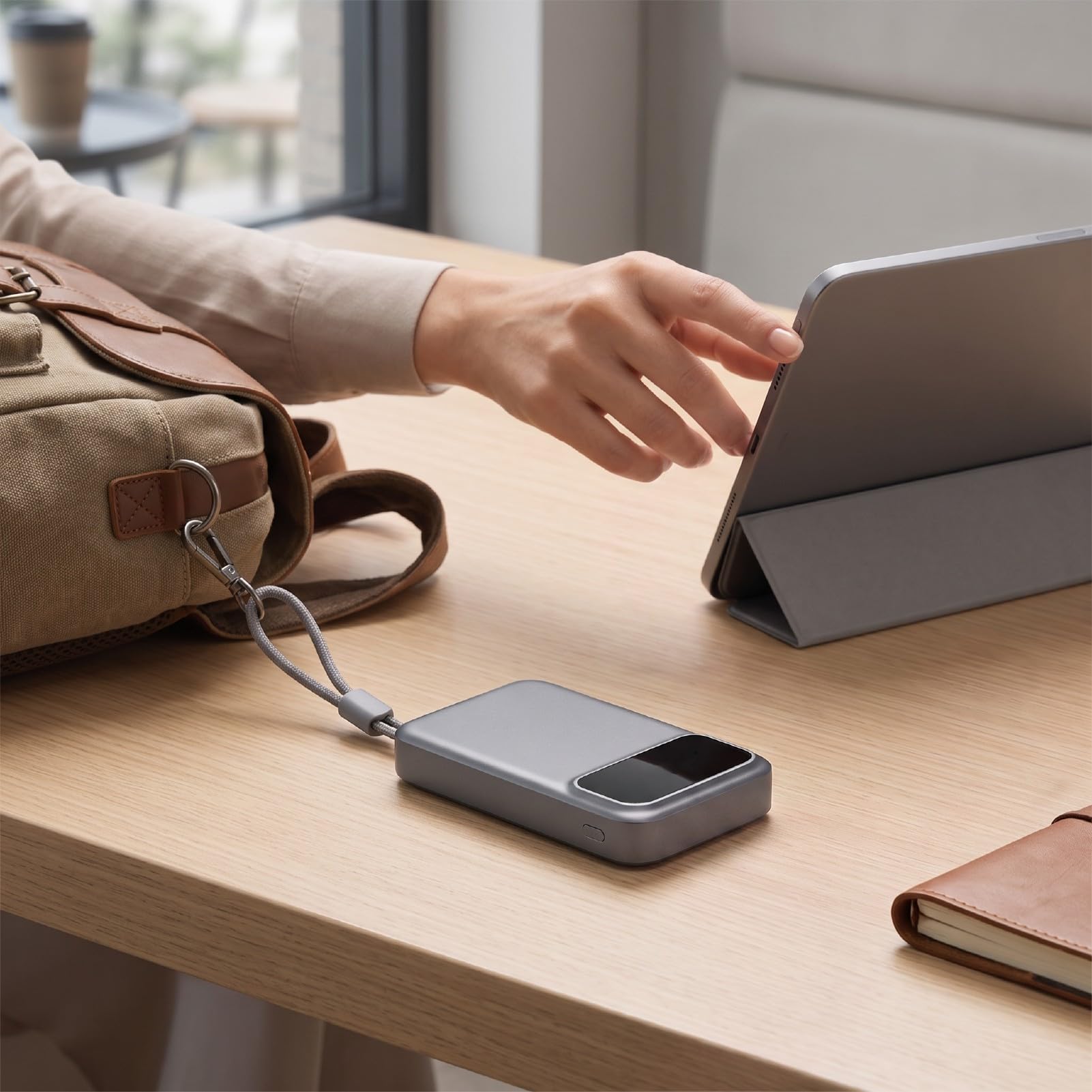 Batterie sans Fil avec écran TFT, 10000mAh 22.5W