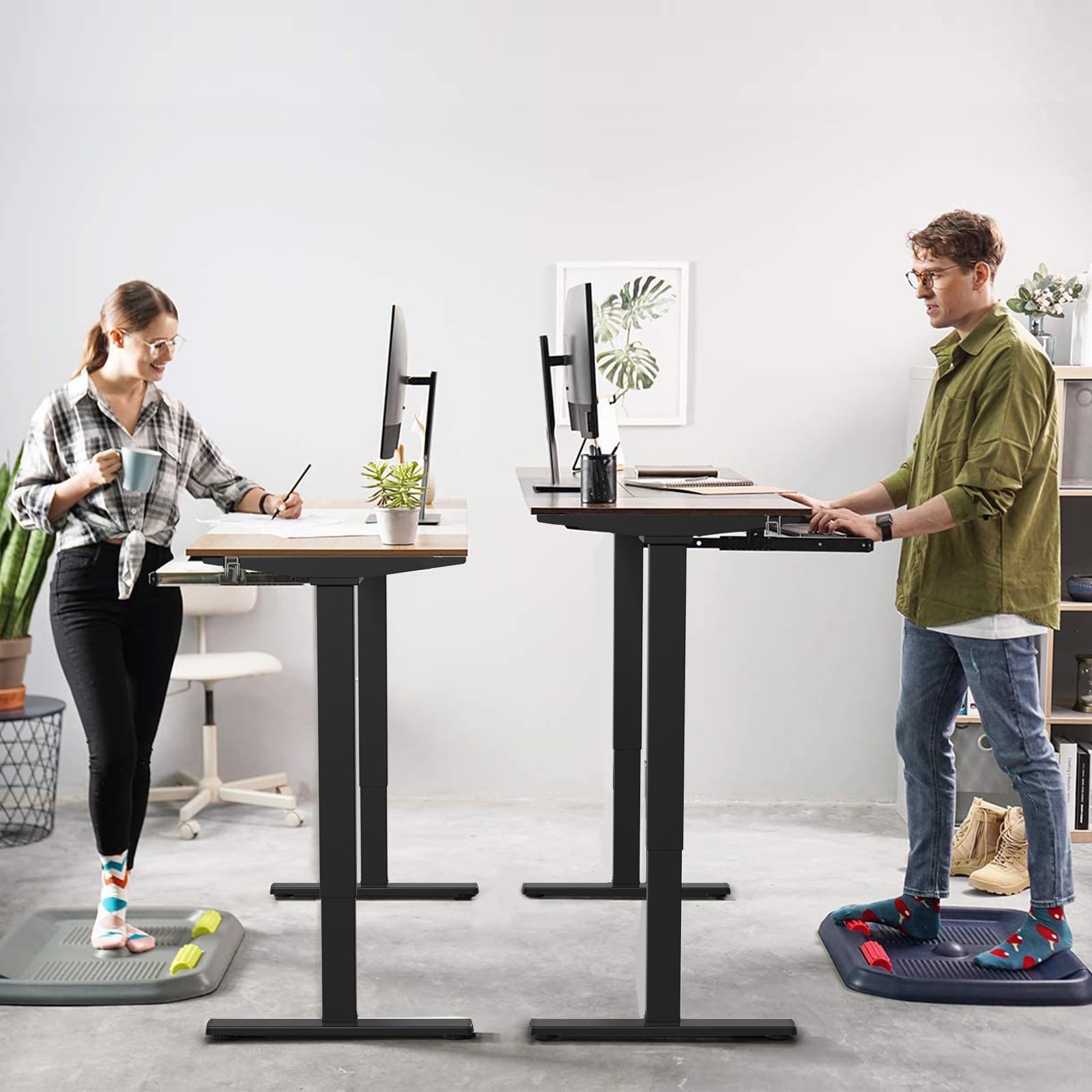 Flamaker Scrivania Regolabile In Altezza 160 X 80 Cm Standing Desk