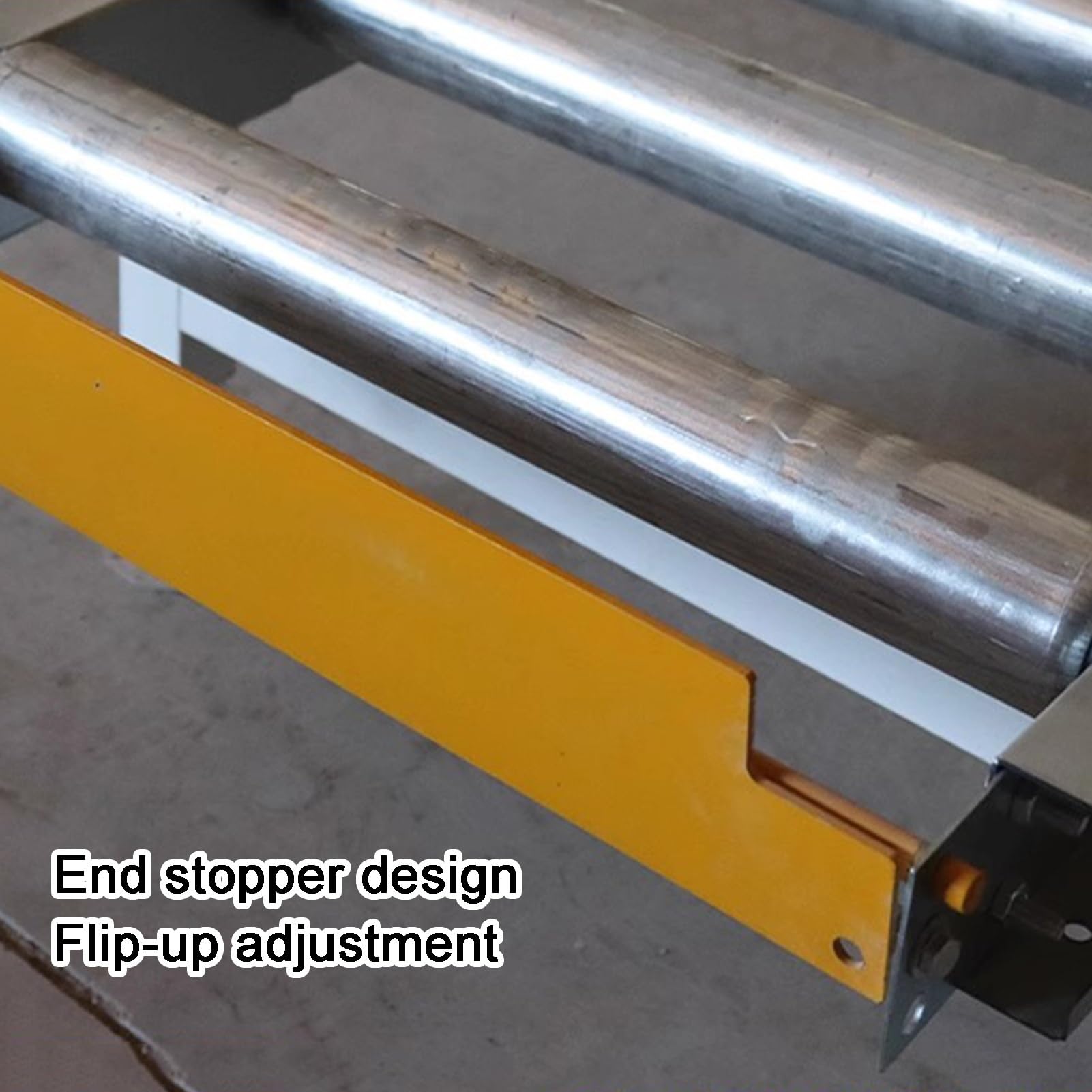 Leggero Rullo Trasportatore, Industriale Trasportatore Acciaio Zincato Rullo, Applicabile Non Alimentato Rullo Trasportatore Diapositive, Magazzini Fabbriche Scivolo(100x60x30cm)