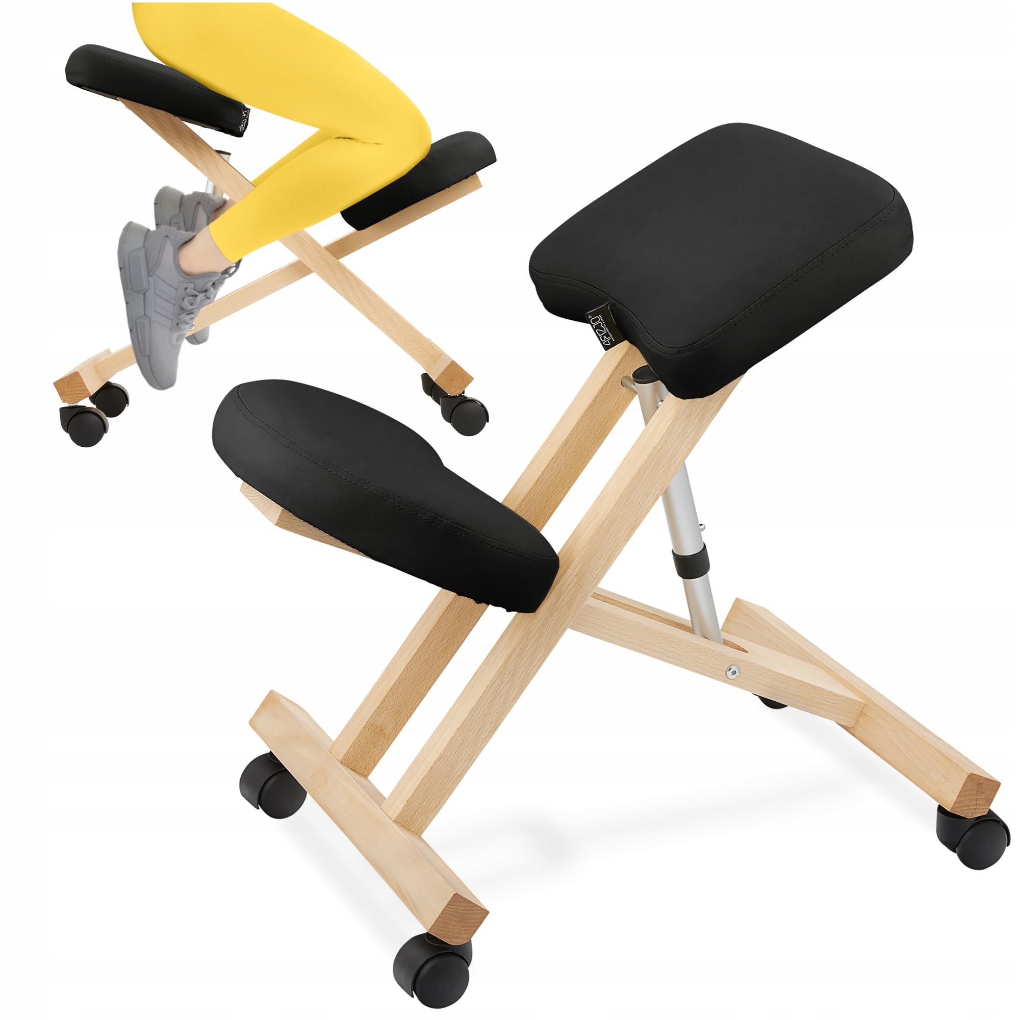 KLĘKOSIAD KLĘCZNIK KRZESŁO ERGONOMICZNE REGULOWANA WYSOKOŚĆ DO PRACY 4FIZJO