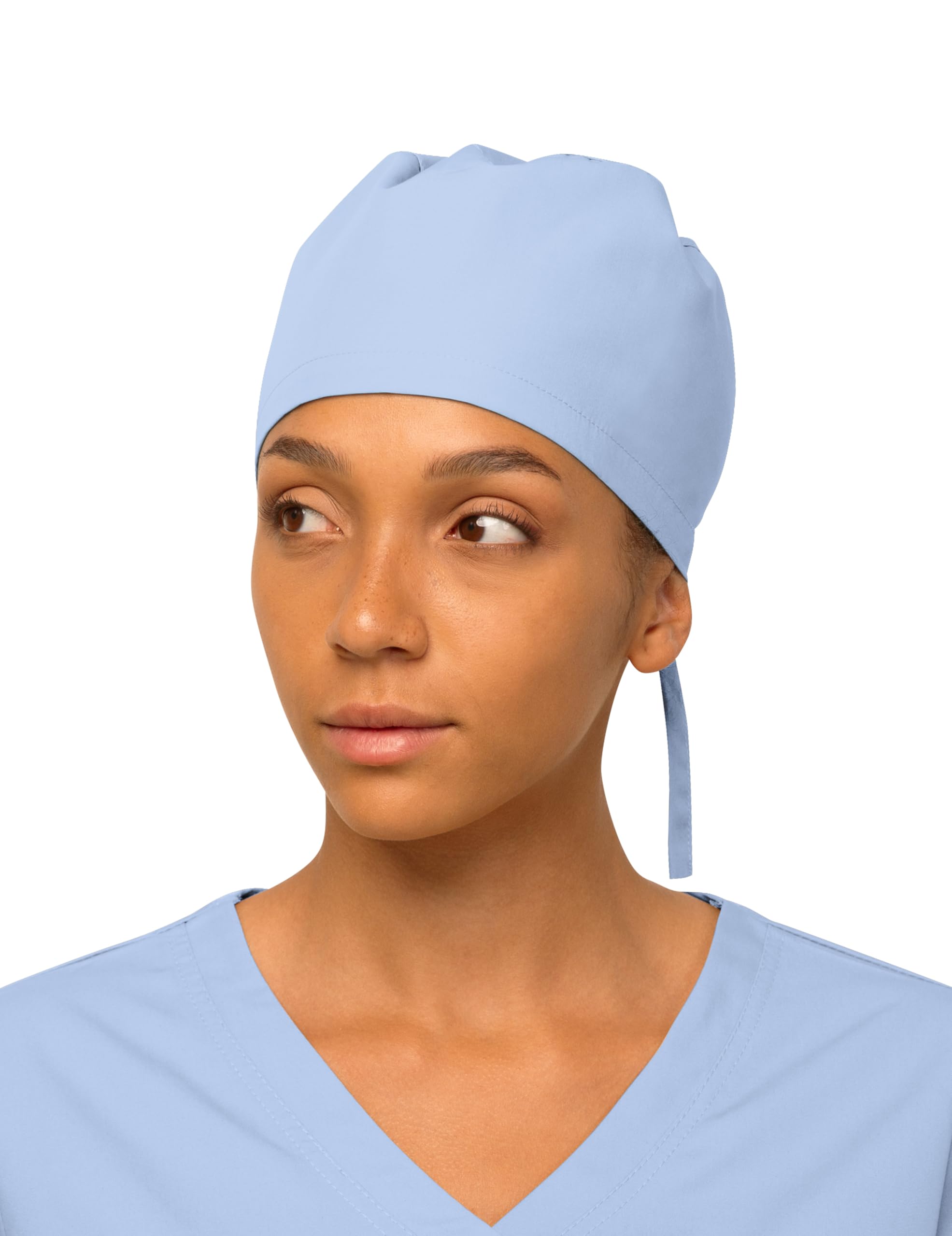Women’s Working Scrub Cap with Adjustable Elastic Tie-Back – Lightweight, Washable Nursing Cap with Built-in Sweatband