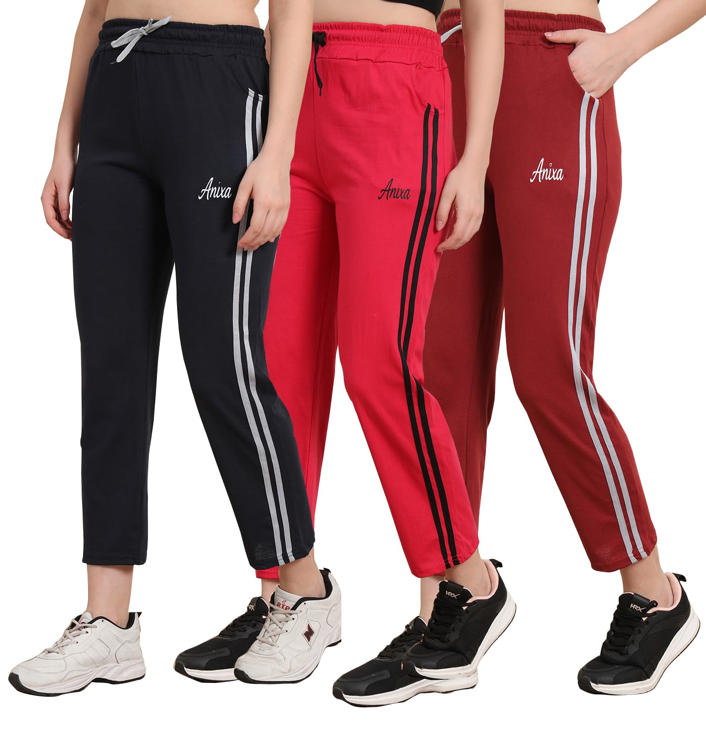 Women's Cotton Regular Track Pant (Pack of 3)-image-17