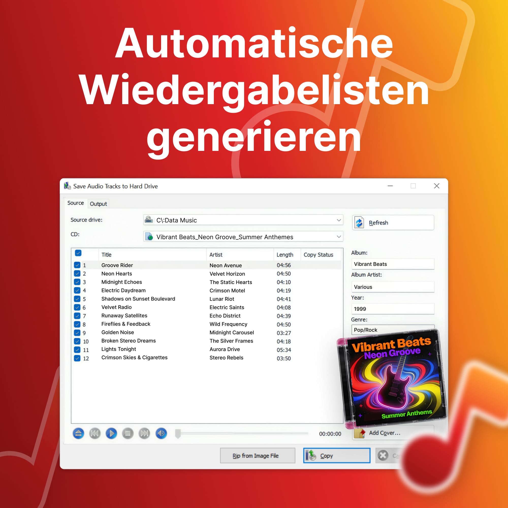 Nero CD Ripper Software | Audio CDs in MP3, FLAC, AAC umwandeln | Musik digitalisieren Software | mit Nero Burning ROM Technologie | Unlimitierte Lizenz | 1 PC | Windows 11/10/8/7