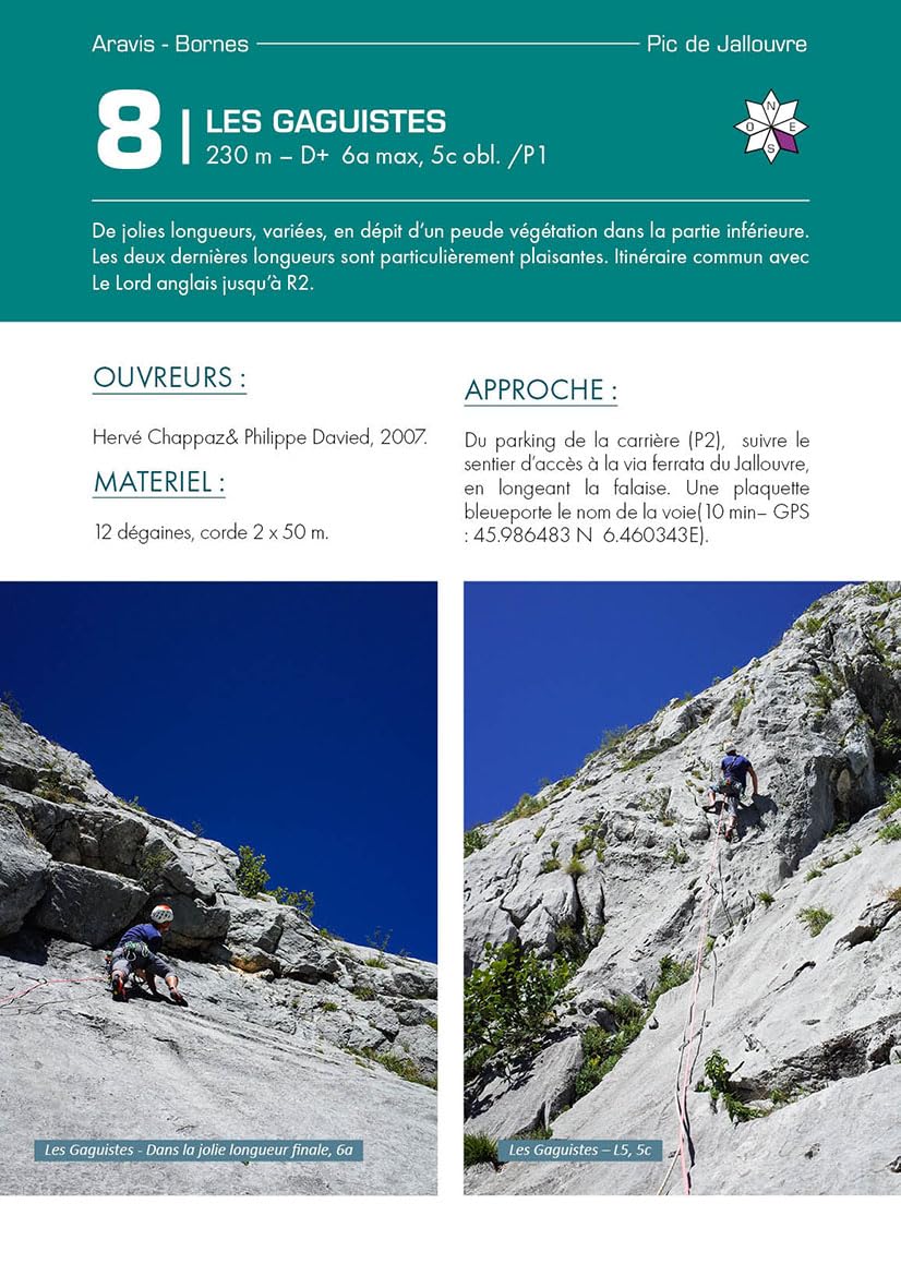 100 grandes voies plaisir autour de Chamonix - Bornes - Aravis - Aiguilles Rouges - Mont-Blanc