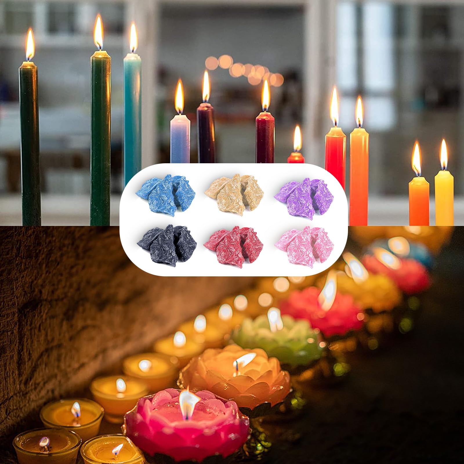 Tinte Para Velas DIY - 15 Colores Líquidos De Alta Concentración, 5ml C/u, Ideal Para Cera De Soja, Parafina Y Gel